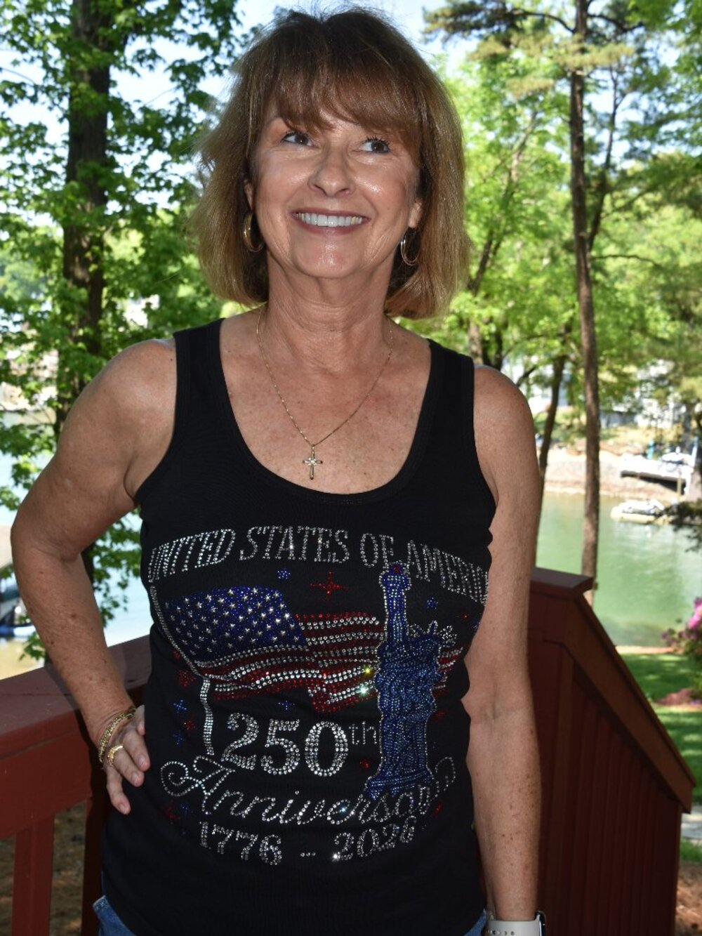 America's 250th Birthday 4th of July rhinestone tank sz XS S M L XL XXL 1X 2… - Picture 4 of 8